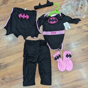 New 6 Pcs Batgirl Superhero Costume Set For Toddler